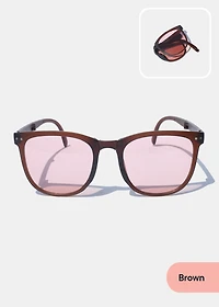 Chic Brown Foldable Shades