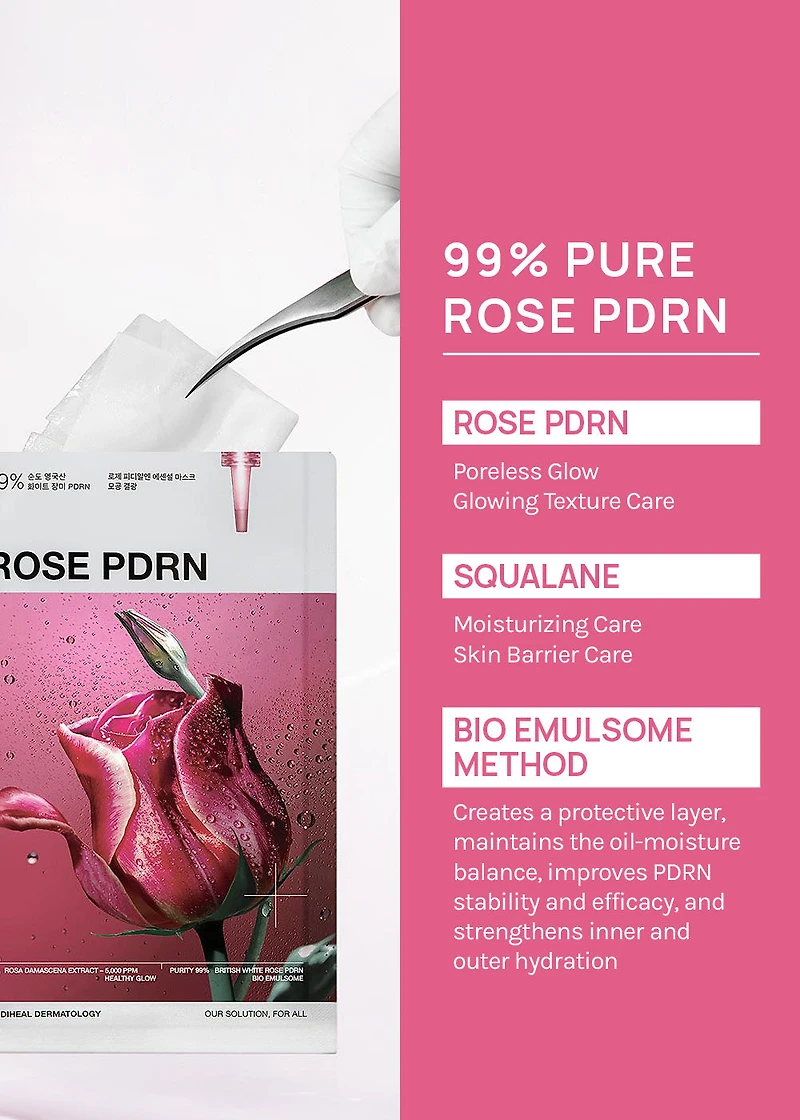 MEDIHEAL Rose PDRN Essential Mask (1 Mask)