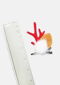 Miss A Christmas Hair Clips - Red Antlers