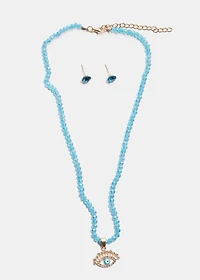 Evil Eye Beaded Necklace