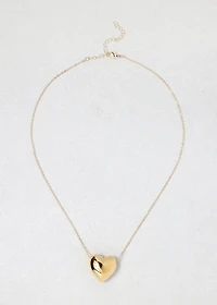 Love Puff Heart Necklace