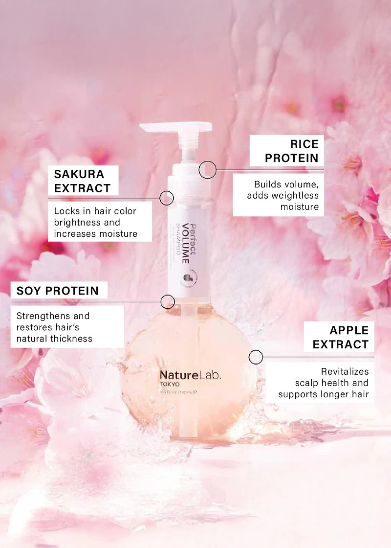 NatureLab Tokyo Perfect Volume Shampoo 340ml