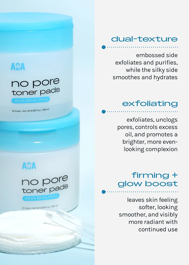 AOA Skin No Pore Toner Pads