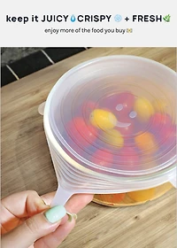 Official Key Items- Stretchable Lid Covers (6 Value Pack)