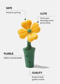 Official Key Items Flower Wine Stopper