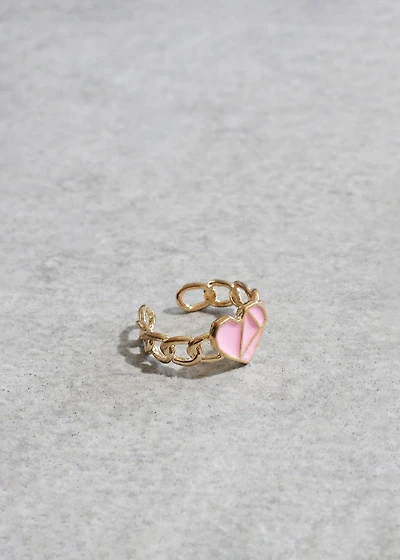 Adjustable Heart Ring
