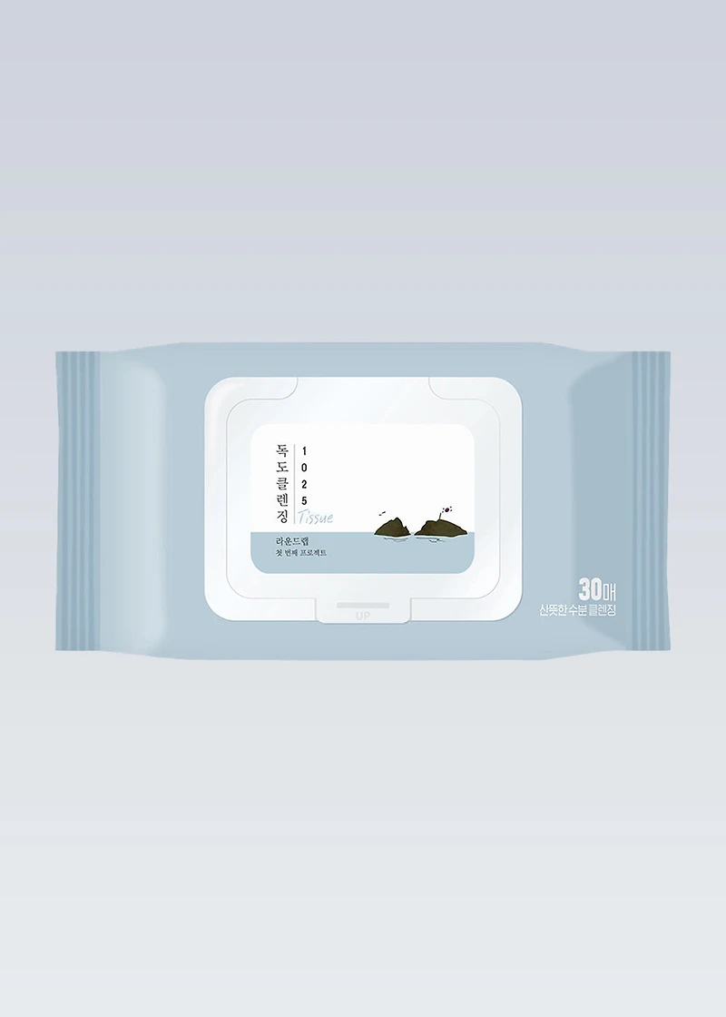 ROUND LAB 1025 Dokdo Cleansing Tissue (30 Sheets)