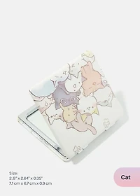 AOA Paw Magnifying Double-Sided Compact Mirror - Rectangular