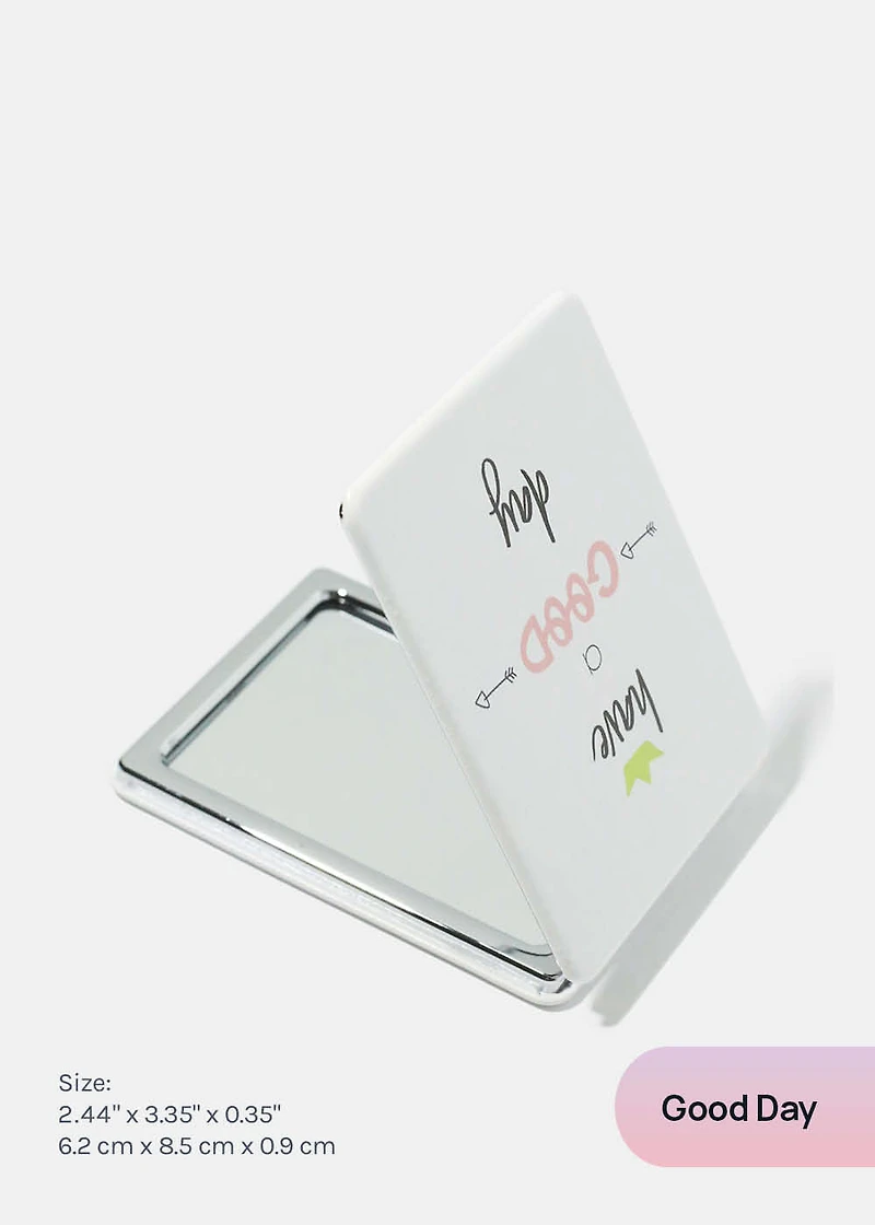 AOA Paw Magnifying Double-Sided Compact Mirror - Rectangular