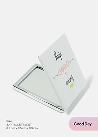 AOA Paw Magnifying Double-Sided Compact Mirror - Rectangular
