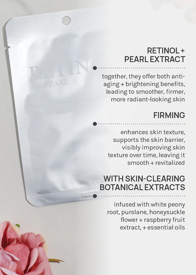 AOA Skin Retinol with Pearl Firming Facial Mask
