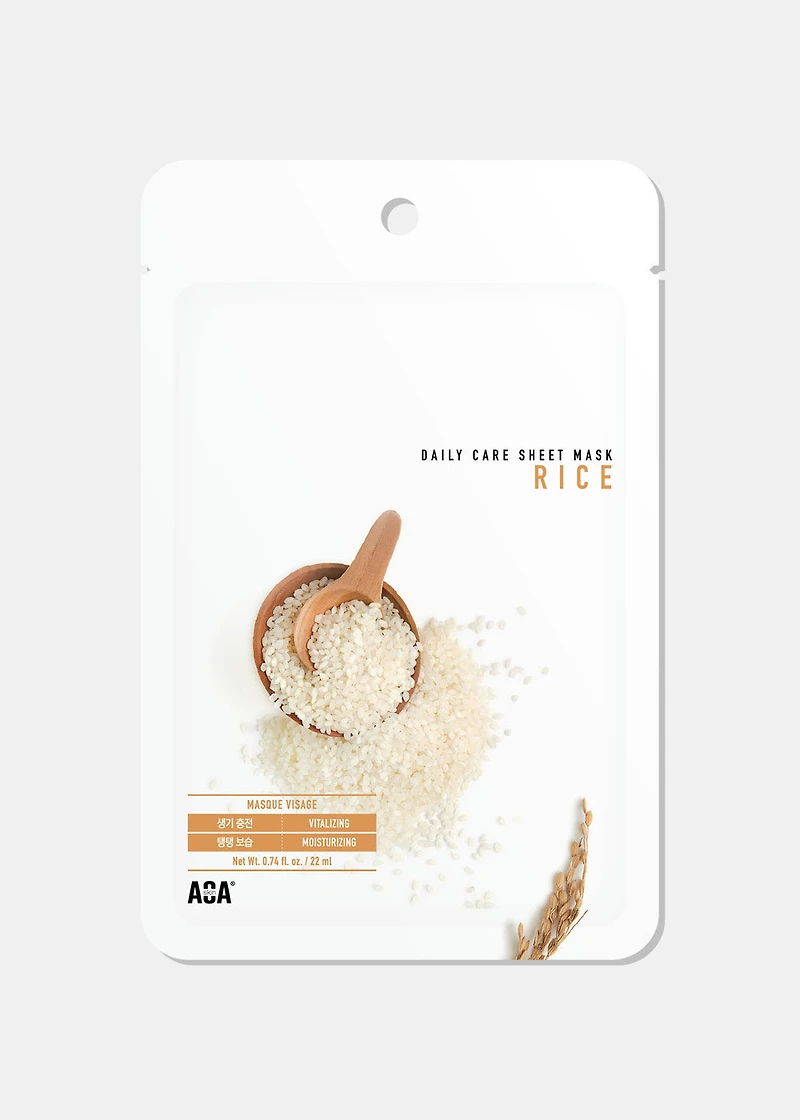 AOA Skin Rice Daily Care Sheet Mask