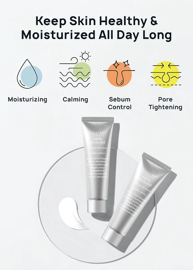 S.NATURE Aqua Squalane Moisturizing Cream 60ml