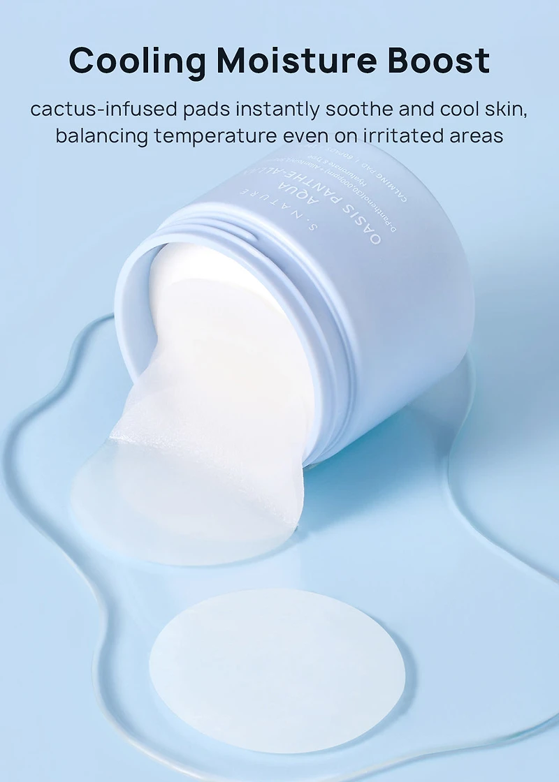 S.NATURE Aqua Oasis Panthe-Allan Calming Pad (60 Pads)