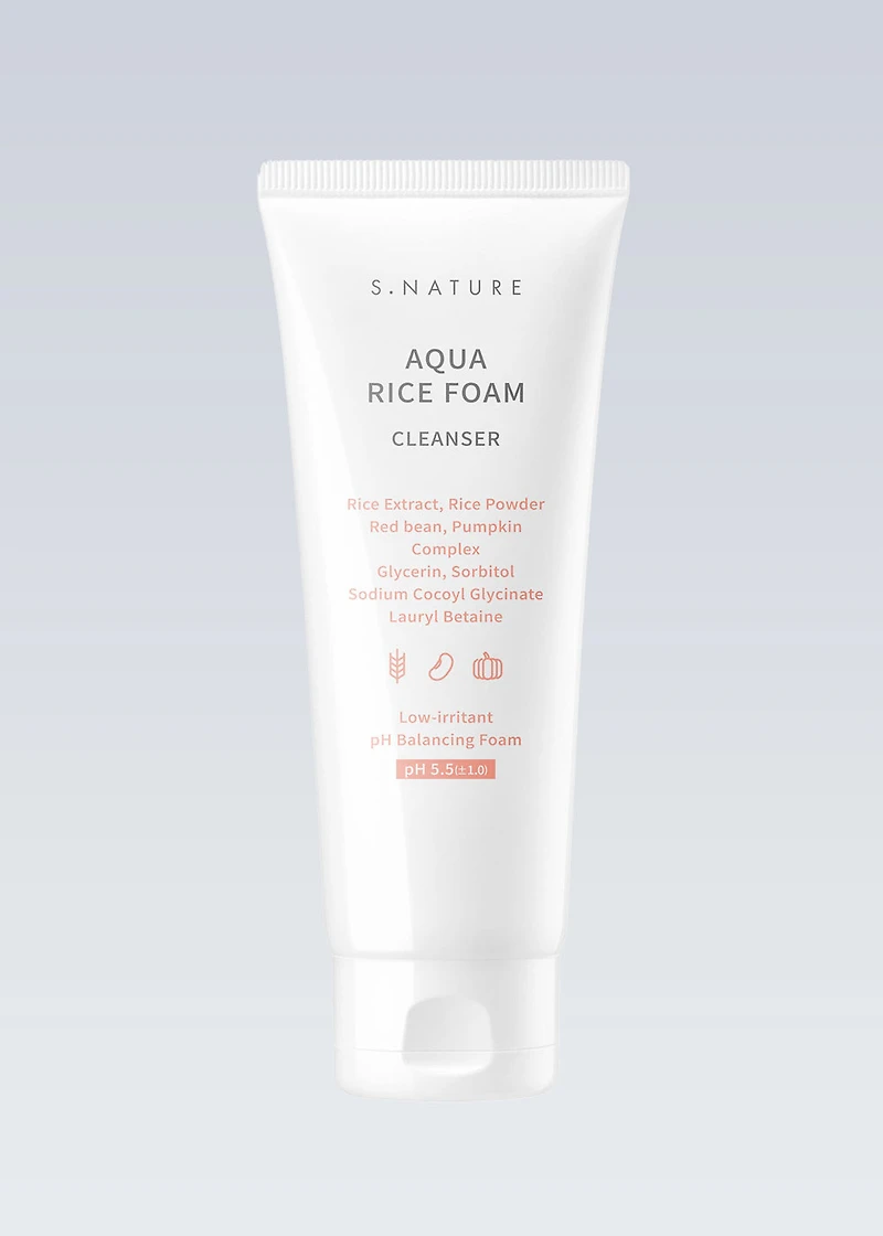 S.NATURE Aqua Rice Foam Cleanser 80ml