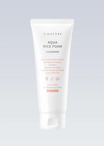 S.NATURE Aqua Rice Foam Cleanser 80ml