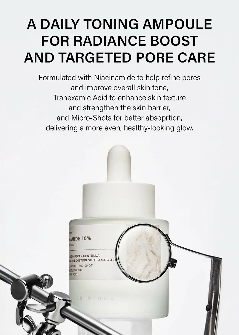 SKIN1004 Madagascar Centella Niacinamide 10 Boosting Shot Ampoule 30ml