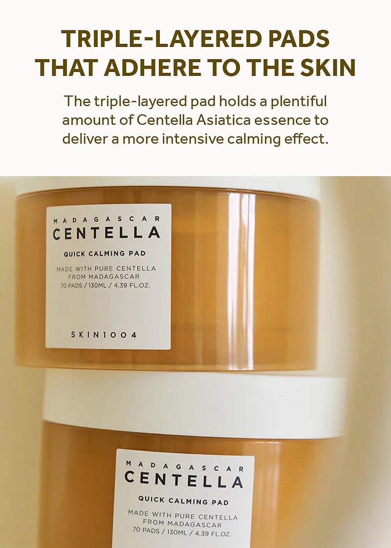 SKIN1004 Madagascar Centella Quick Calming Pad (70 pads)