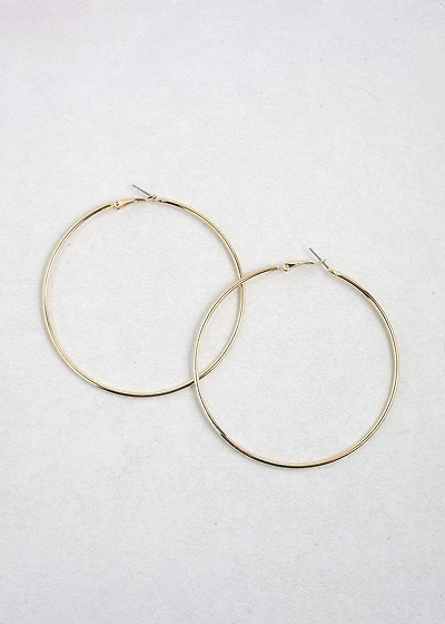 Classic Thin Hoop Earrings