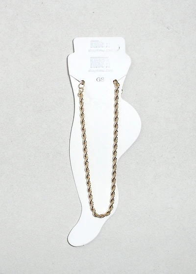 Classic Rope Chain Anklet