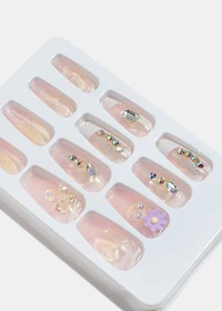 AOA Studio Blush Garden 5D Pre-Glued Press-On Nails