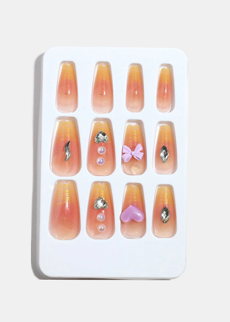AOA Studio Peachy Daydream 5D Pre-Glued Press-On Nails
