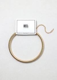 Sculpted Coil Choker Necklace