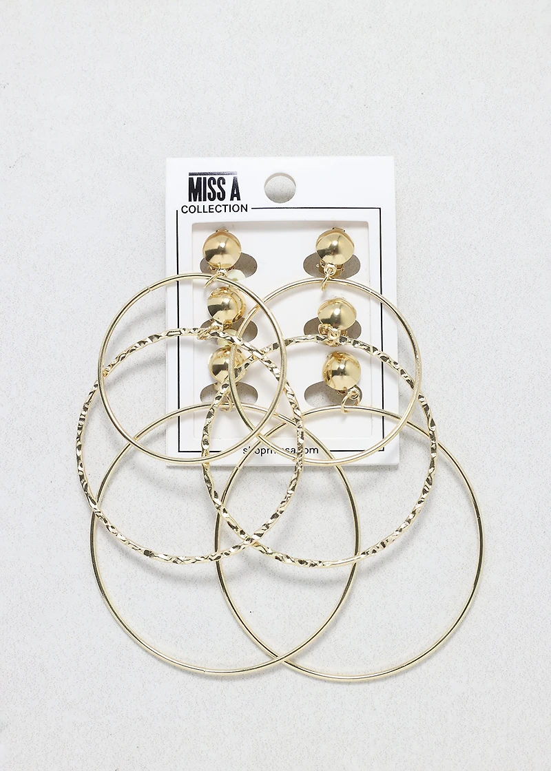 Hoop It Up Clip-On Earring Set