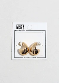 Crescent Puff Earrings