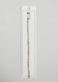 Double Row Rhinestone Tennis Bracelet