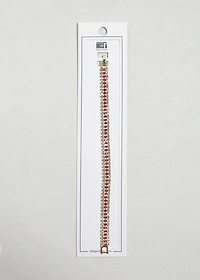 Triple Row Color Rhinestone Tennis Bracelet