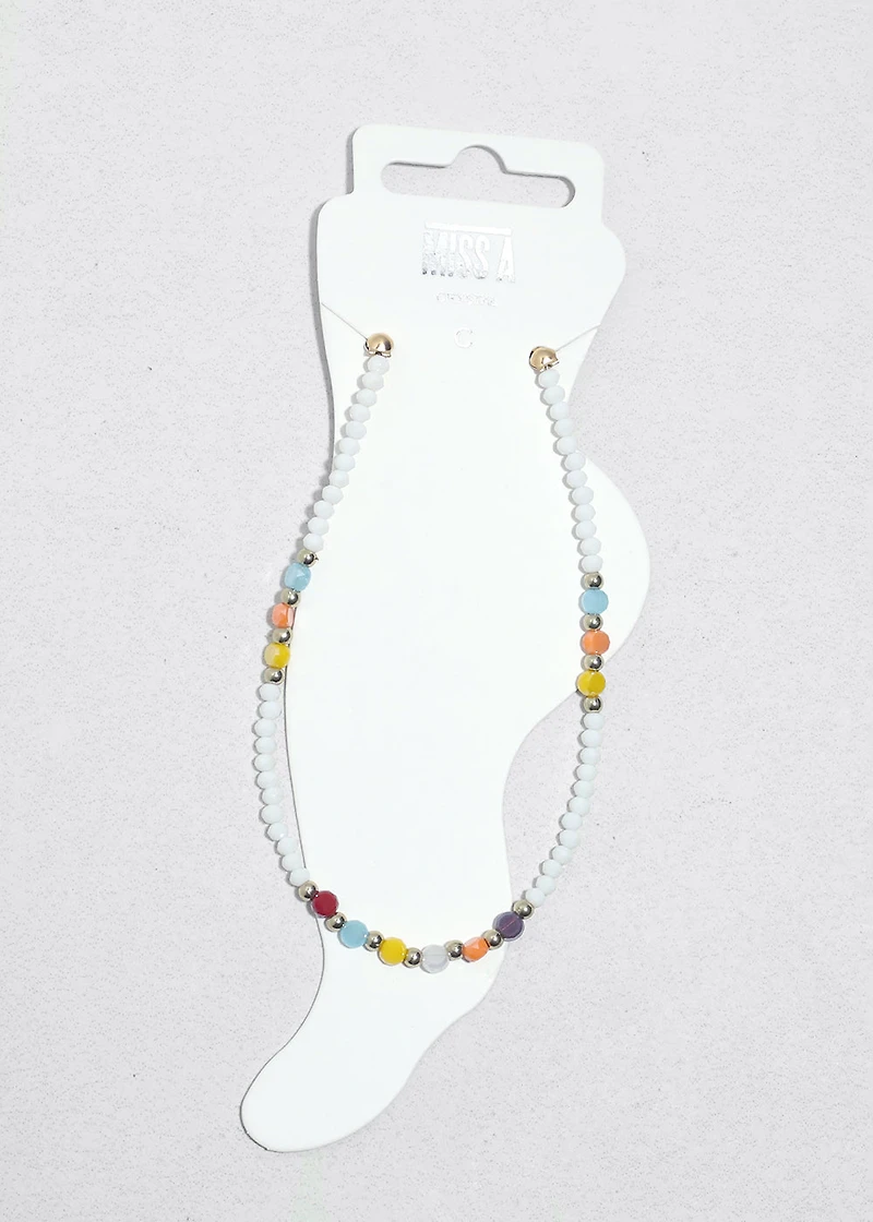 Sunny Day Beaded Anklet
