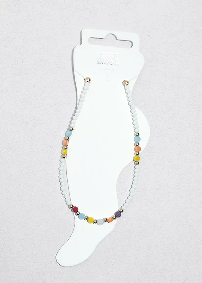 Sunny Day Beaded Anklet