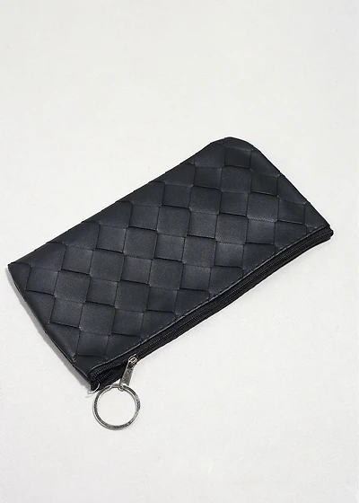 Woven Luxe Zipper Pouch