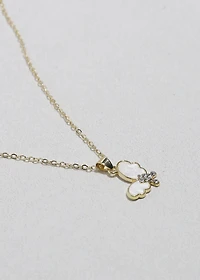 Flutter Gleam Butterfly Necklace