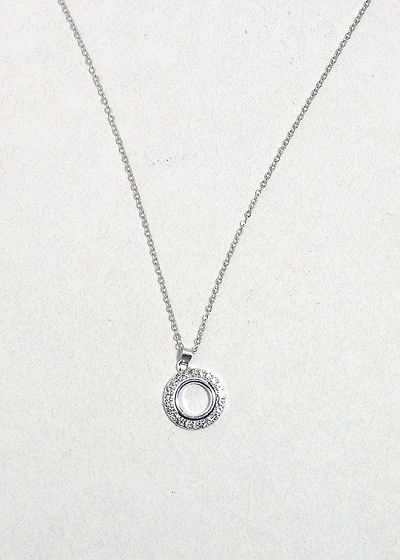 Halo Spark Circle Necklace