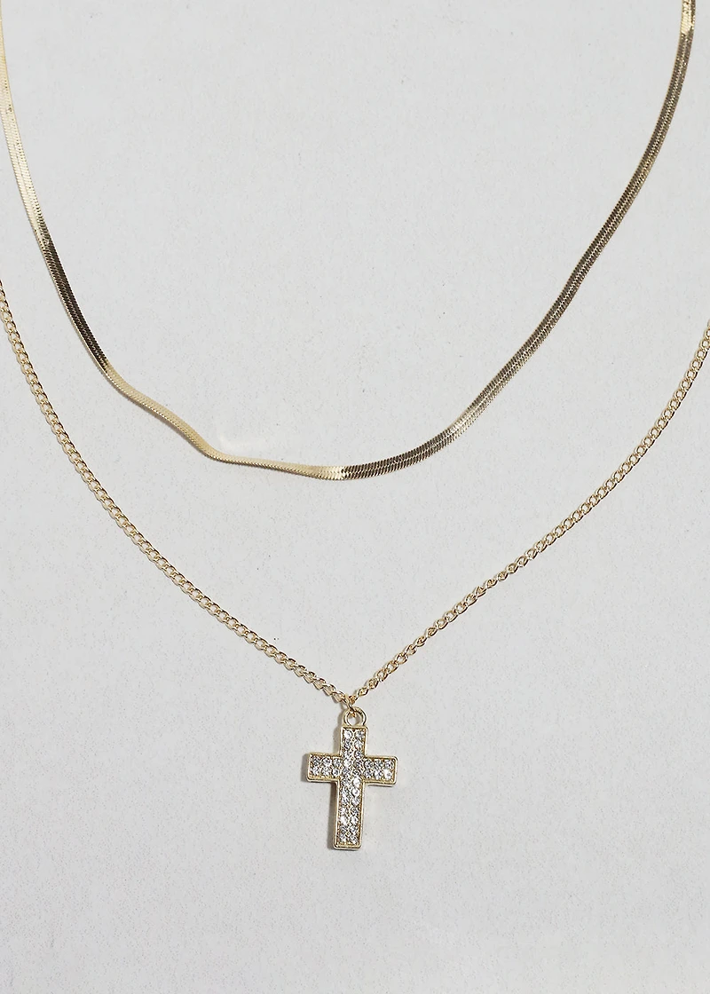 The Lumière Cross Necklace