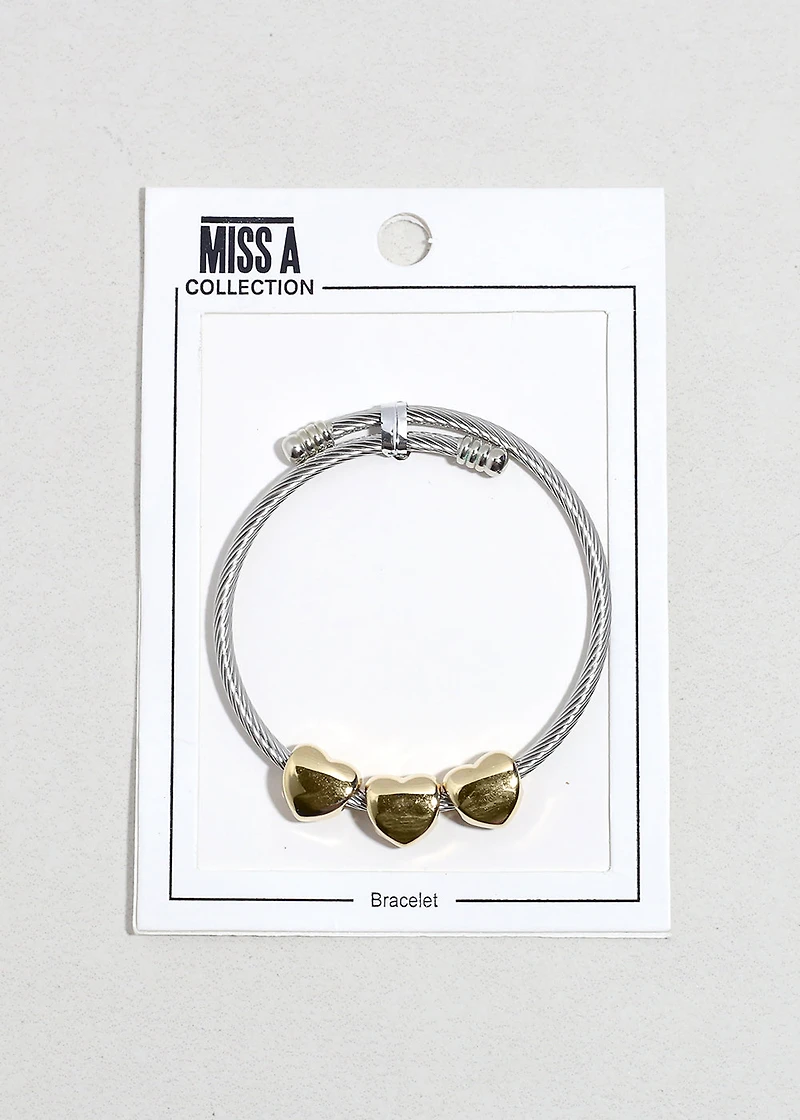 Heart to Cable Bracelet