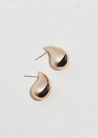 Sculpted Teardrop Studs