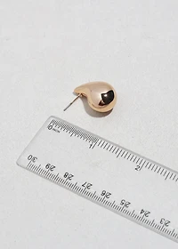 Sculpted Teardrop Studs
