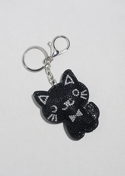 Glam Kitty Sparkle Bag Charm