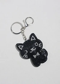 Glam Kitty Sparkle Bag Charm