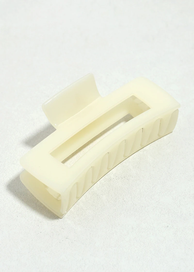 Modern Rectangle Hair Claw Clip