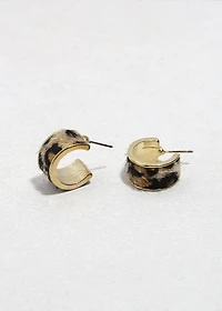 Wild & Fuzzy Hoop Earrings