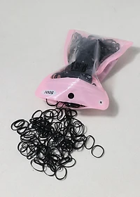 Black Mini Hair Elastics - 500 Pack
