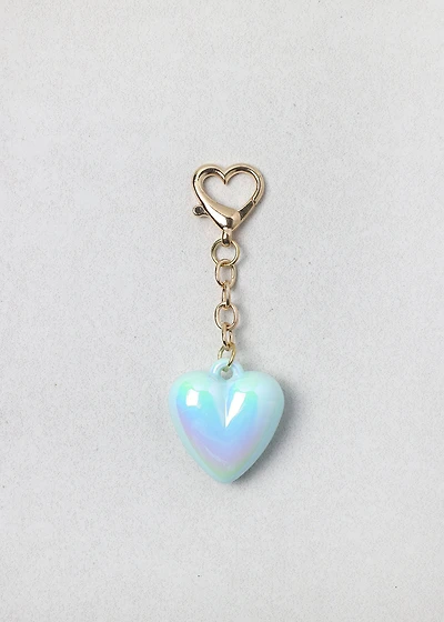 Love Glow Puffy Heart Keychain