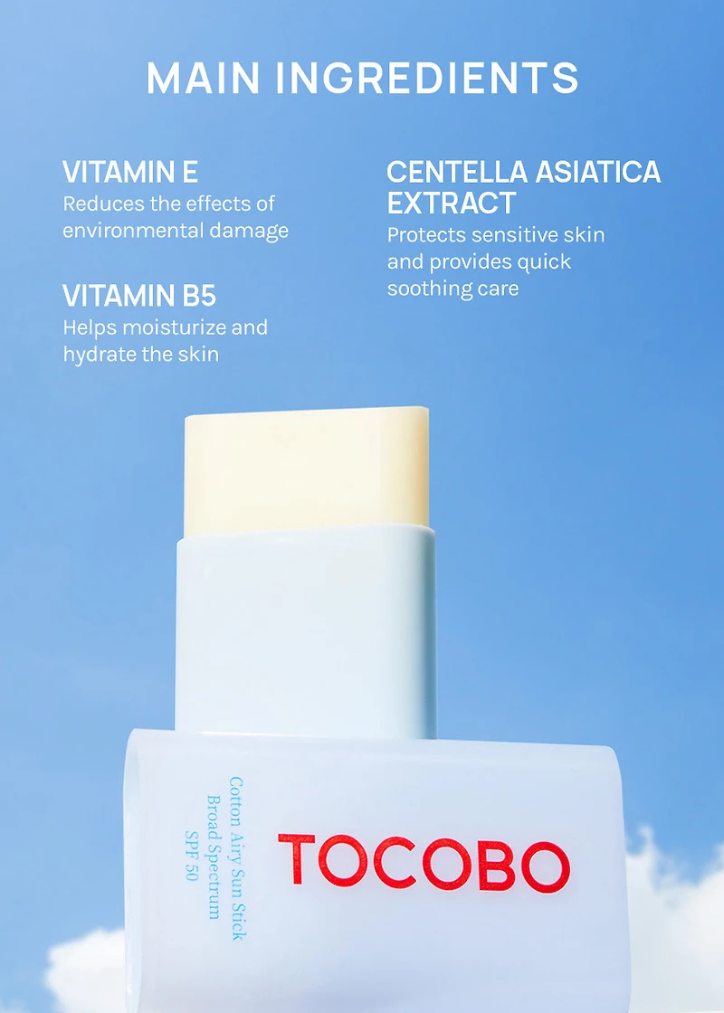 TOCOBO Cotton Airy Sun Stick 19g