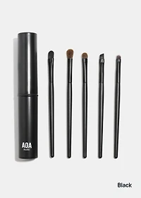 AOA 5 Piece Travel Brush Set + Case