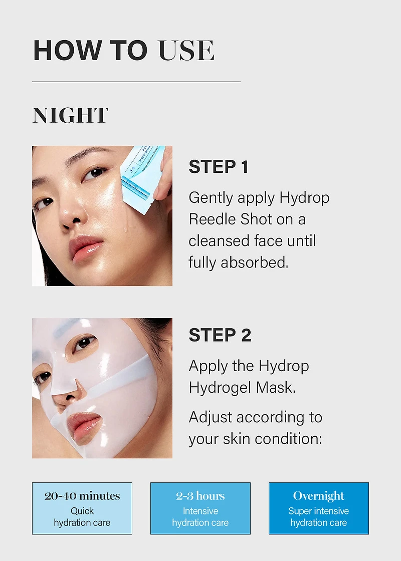 VT Hydrop Reedle Shot 100hL 2-Step Hydrogel Mask (1 Mask)