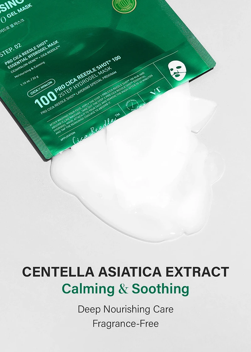 VT Pro Cica Reedle Shot 100 2-Step Hydrogel Mask (1 Mask)